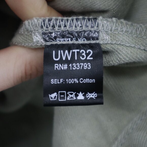 POL Jean Jacket Womens S Sage Green NWOT Cottagecore Boho Hippie Granny Eclectic - Picture 8 of 16